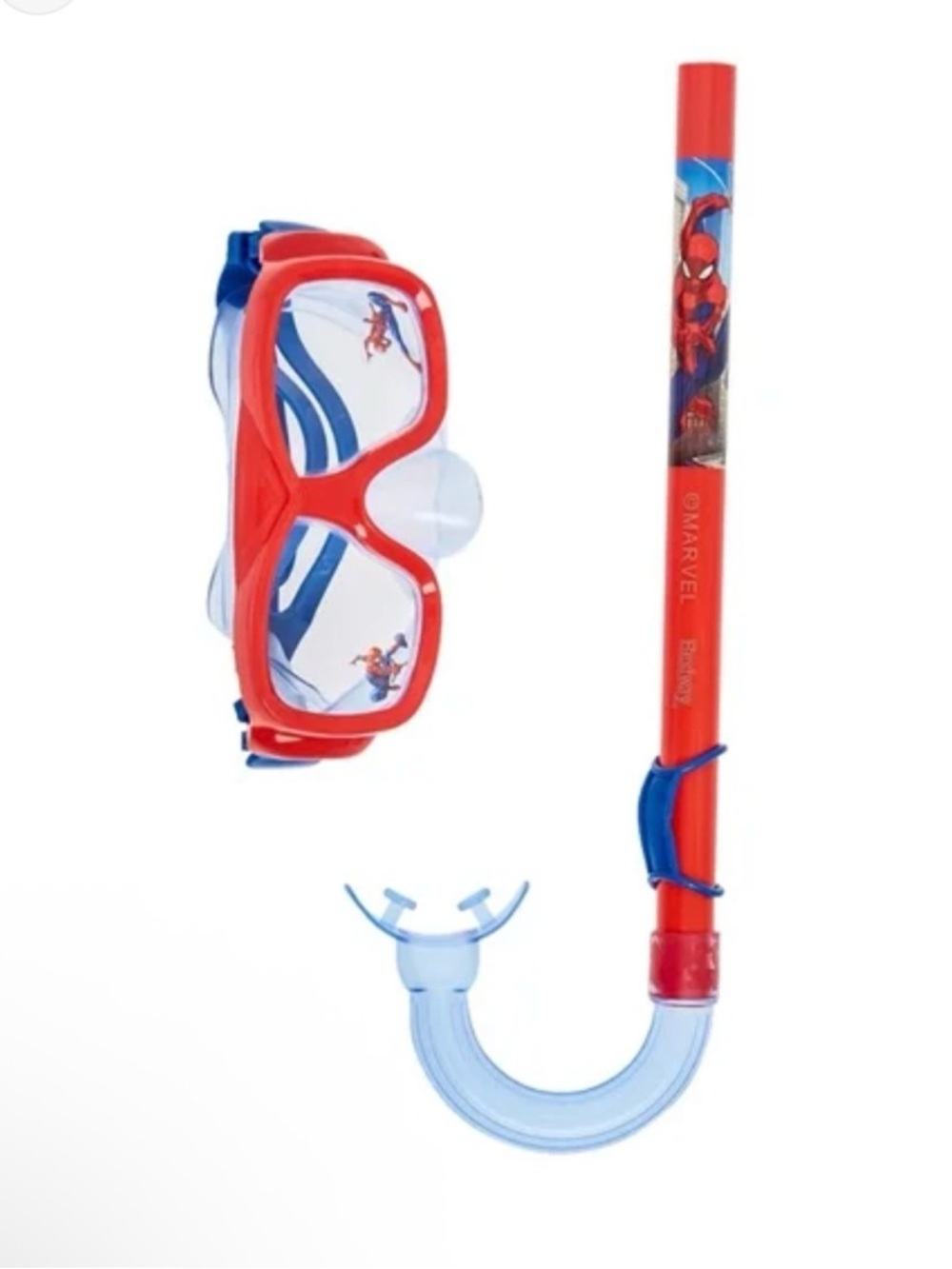 Marvel Spider-Man Kids Snorkel an Mask Set in Red and Blue